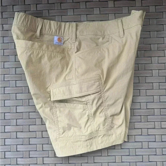 Carhartt Women’s Force Madden Khaki Cargo Short Size 6 - Picture 3 of 7
